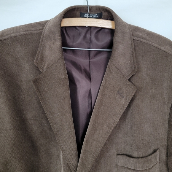 JF J.Ferrar Corduroy Brown Blazer XXL-XXG 50-52 - Picture 2 of 9